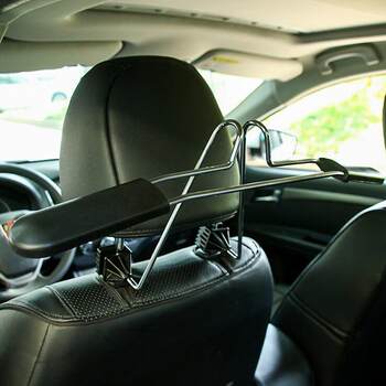 Car interior accessories hanging clothes rack car chair back suit hanging not embroidered retractable clothes rack car storage