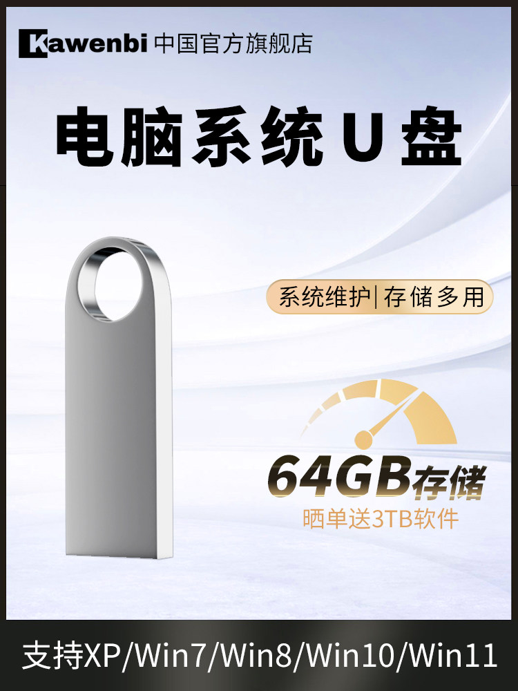 Computer Reinstallation System USB Drive Win10/11/7/Xp Genuine One-Click Installation Pe Boot Pure Flagship Professional Version