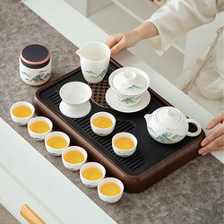 2025 New arrival Kung Fu Tea Set Suit Chinese For Home Teapot Teacup Set Special for Office Meeting Guests to Make Tea