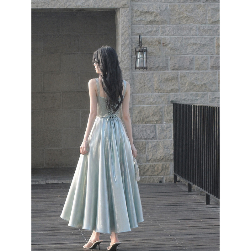 French Evening Dress for Women 2026 New Style High-End Coming-Of-Age Ceremony Birthday Party Engagement Princess Dress Petite Summer