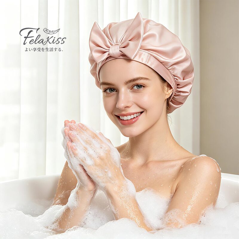 Japanese-Style Shower Cap Waterproof Bathing Cap Household Shower Head Cover Kitchen Oil-Proof Women's Thickened Hair Cover Japanese-Style Shower Cap Waterproof Bathing Cap Household Shower Head Cover Kitchen Oil-Proof Women's Thickened Hair Cover