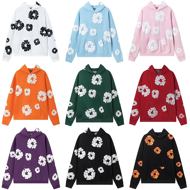 High-Quality Kapok Foam Print American-Style Loose Hooded Fleece-Lined Long-Sleeve Sweatshirt for Men and Women, Thickened Hoodie ins High-Quality Kapok Foam Print American-Style Loose Hooded Fleece-Lined Long-Sleeve Sweatshirt for Men and Women, Thickened Hoodie ins