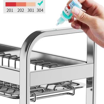 Stainless steel kitchen rack, dish, dish, drain rack, multi-ctm bowl function rack, chopstick storage box, bowl, cupboard cabinet