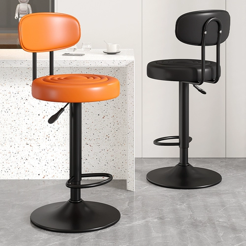 Простой домашний стул вращающийся высокий стул, чтобы поднять стержень стула, стойка фронт