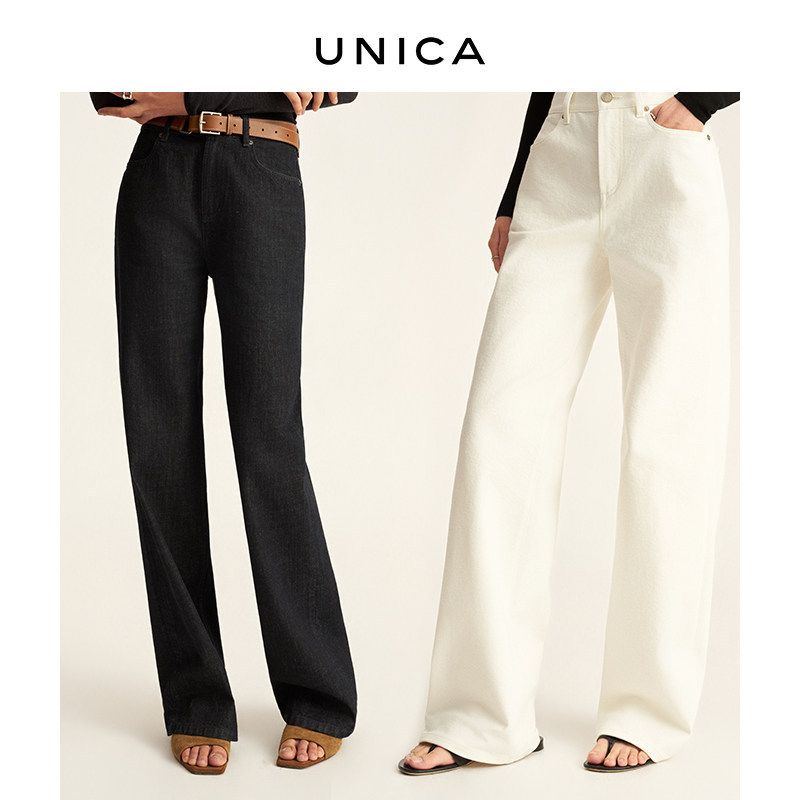 Unica/Highly Recommended All-Season Imported Turkish Cotton_ Casual, Comfortable, Loose-Fitting, Slimming Straight-Leg Jeans Unica/Highly Recommended All-Season Imported Turkish Cotton_ Casual, Comfortable, Loose-Fitting, Slimming Straight-Leg Jeans