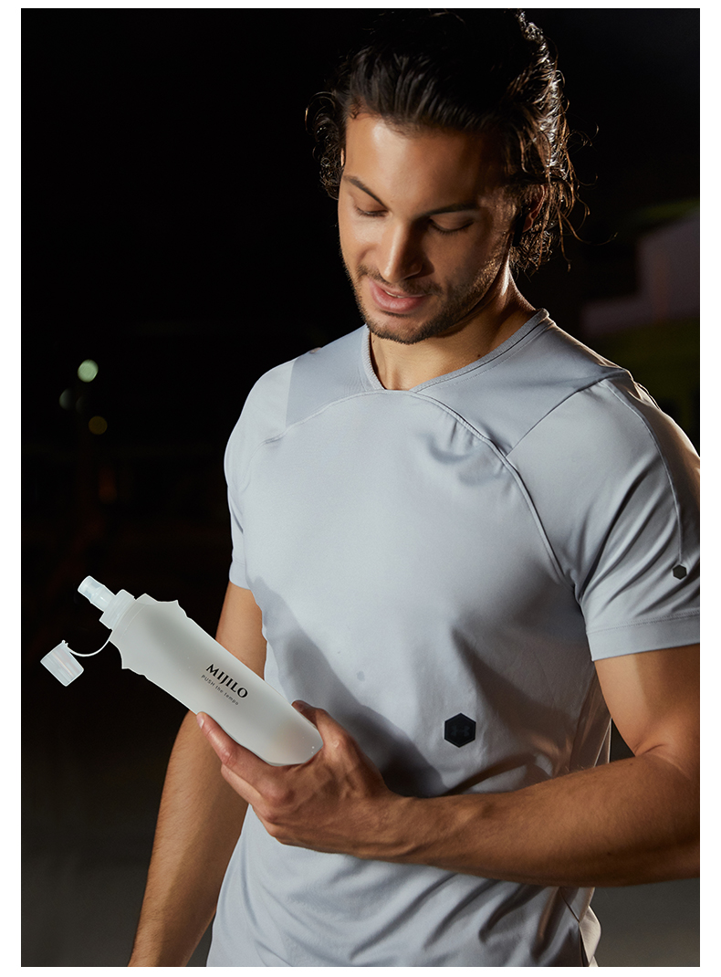 mijilo Sportflasche Outdoor Soft Faltbare Trail Running Tasche Marathon Tragbarer Wasserbecher_voghion.com