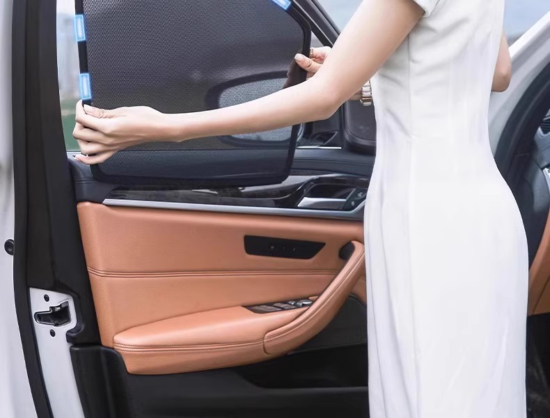 Car sunshade curtain, car window mesh, side window insulation, sun protection, magnetic UV-blocking curtain for BYD