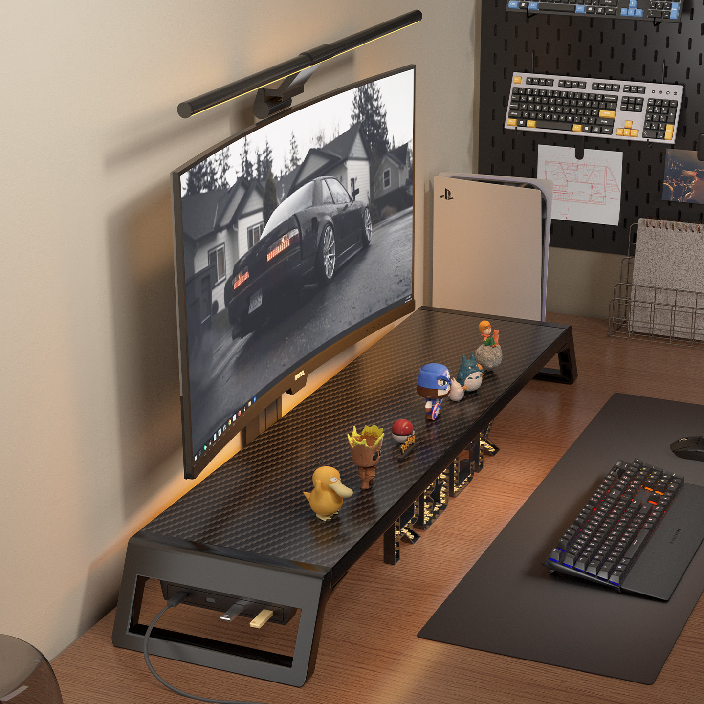 Monitor stand + usb docking station + storage rack: the perfect ...