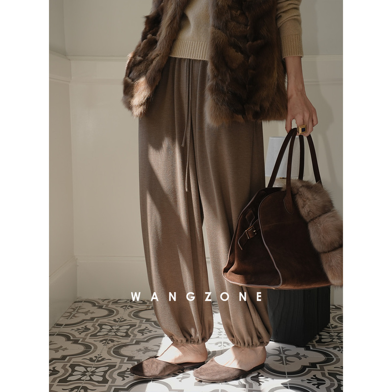 Wang Zone|Fine Wool Three-Dimensional Slimming and Relaxed Fit Harem Pants Wang Zone|Fine Wool Three-Dimensional Slimming and Relaxed Fit Harem Pants