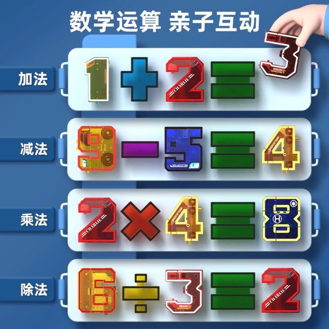 King Kong Robot Digital Fusion Transforming Children's Educational Toy for Boys, Car Model for 3-6 Year Old Boys, Building Blocks Toy