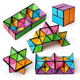 Three-dimensional versatile infinite flipping magic cube 3D magnetic geometric deformation decompression toy children's educational thinking training
