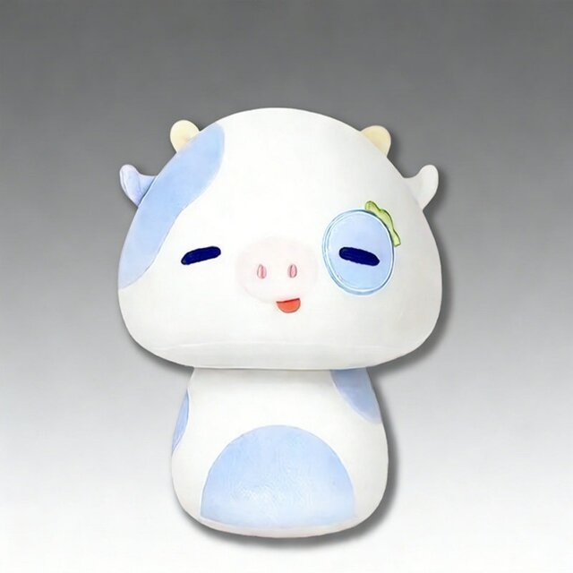 Yunnan Mushroom Pig Strawberry Cow Pig Plush Toy Doll Sleeping Pillow Stuffed Toy for Girlfriend New Year Gift