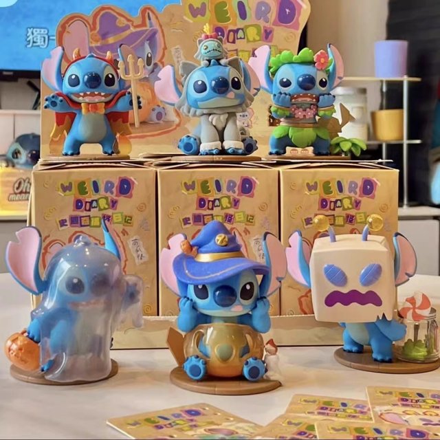 Lilo & Stitch Diary Blind Box Stitch Cute Figure Trendy Toy Figurine Decoration Doll Gift