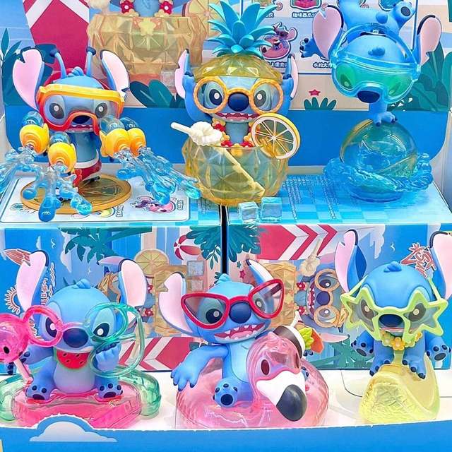 Stitch Summer Carnival Blind Box Lilo and Stitch Peripheral Trendy Toy Doll Desktop Ornament Gift