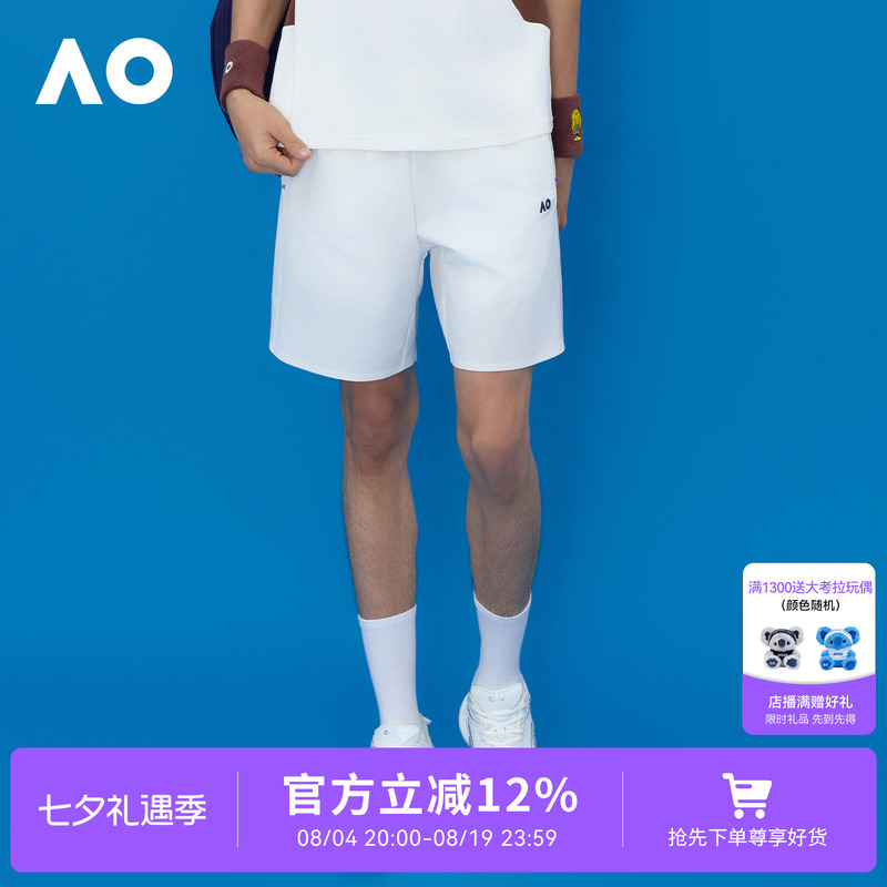 Ao Australian Open Sports Shorts Unisex Tennis Running Fitness Pants Casual Loose Woven Mid-Length Pants Spring New Style Ao Australian Open Sports Shorts Unisex Tennis Running Fitness Pants Casual Loose Woven Mid-Length Pants Spring New Style