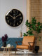 Ultra-Quiet 6278 Nordic Marble Home Clock Wall Clock Living Room Quartz Clock Wall-Mounted Clock