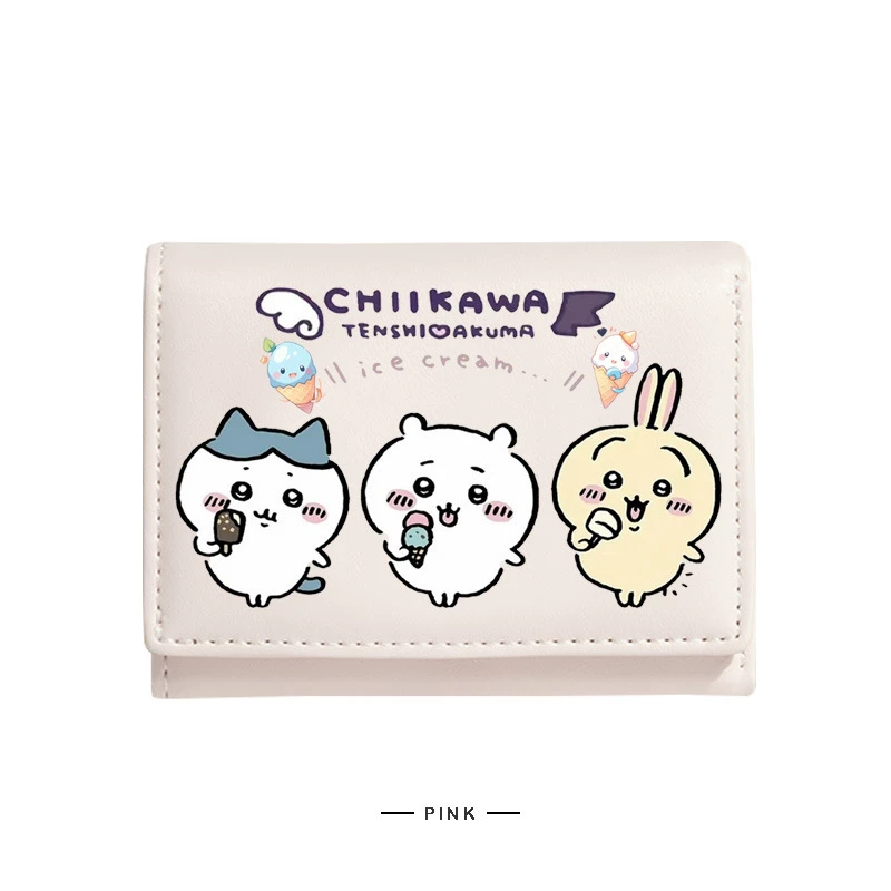Японская версия Chiikawa Jiikawa Usachi Xiaoba маленький кошелек на несколько карт с простым отделением для монет