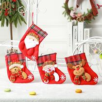 Christmas decoration supplies Santa Claus cute little socks Christmas tree pendants Christmas socks childrens gift bags