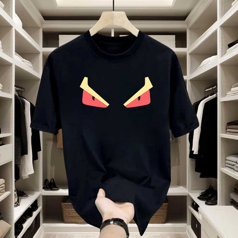 Suitable for Mufendi Collaboration 260g Double Yarn Combed Pure Cotton Short-Sleeve T-Shirt for Men, 2024 New Summer Heavyweight Model
