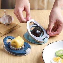 계란 절단기 두 조합 계란 다기능 홈 에그 슬라이싱 아티팩트 절단 에그 커터 Songhua Egg Divider