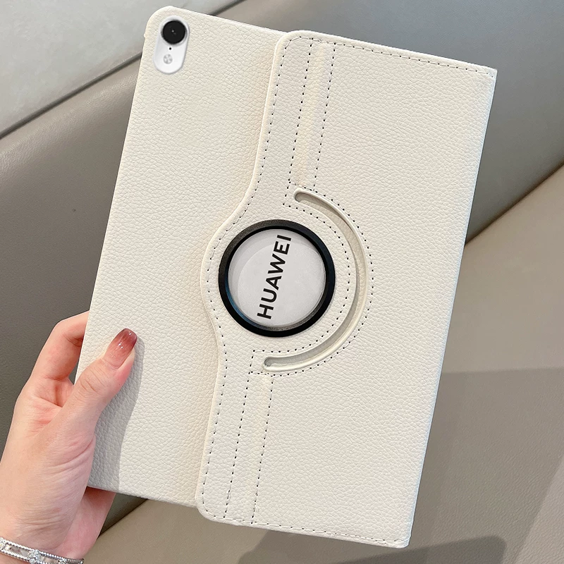 360° вращающийся кожаный чехол для Huawei 2025 MatePad Pro защитный чехол SE с отделением под стилус matepad11 фиолетовый котёнок m6 силикон v9 Honor 11.5S творческая подставка воздух