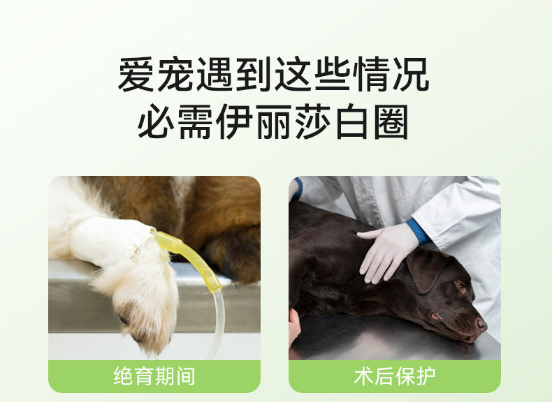 ПЭТ Элизабет 狗狗伊丽莎白圈防咬加深透气防舔不勒脖宠物项圈保护罩小狗头套