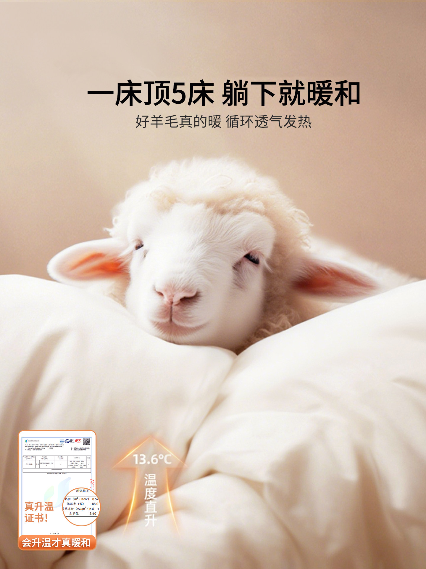 Lalpina Australian Imported 100% Pure Wool Quilt Thick Winter Quilt Student Dormitory Cashmere Camel Wool Quilt Core Spring and Autumn Quilt