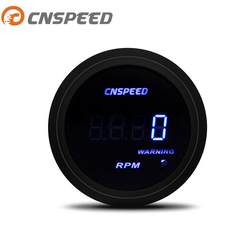 제조업체 직접 공급 12V 자동차 수정 계측기 2 인치 (52mm) 디지털 속도 디스플레이 블랙 쉘이있는 블루 라이트 범용 악기