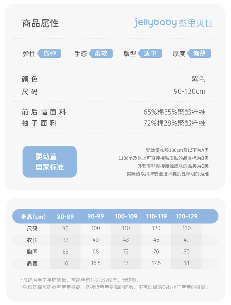 【清仓29.9元任选】jellybaby杰里贝比童装0-8岁夏季男女童夏装款 — 65