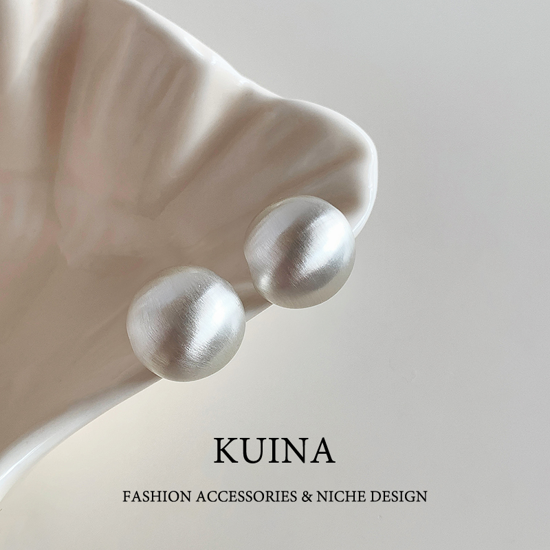 Niche High-End Silver Brushed Earrings for Women, Light Luxury Style, Suitable for Square and Round Faces, 2026 Super Pretty Earrings Niche High-End Silver Brushed Earrings for Women, Light Luxury Style, Suitable for Square and Round Faces, 2026 Super Pretty Earrings