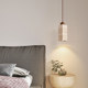 Wabi-Sabi Style Bedside Pendant Light, Restaurant Hotel Bar Pendant Light, Yellow Travertine Master Bedroom Room Background Pendant Light