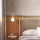 Yellow Cave Stone Creative Pendant Lamp, Vintage Wabi-Sabi Style, Nordic Bedroom Bedside Bar Island Table, High-End Light Luxury Artistic Atmosphere