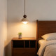 Vintage Wabi-Sabi Style Bedroom Bedside Pendant Light Yellow Travertine Nordic Homestay Pendant Light Designer Bar Counter Foyer Small Pendant Light