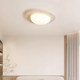 Natural Yellow Travertine Bedroom Lamp Wabi-Sabi Style Retro Homestay Vintage Ceiling Lamp Simple Pebble Study Room Lamp