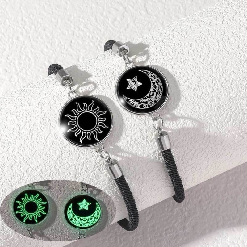 Glow-In-The-Dark Sensor Bracelet for Students, Best Friends, Long-Distance Relationships, Creative Bracelet Gift, Post-2010S Couple Luminous Bracelet for Junior High School Students Glow-In-The-Dark Sensor Bracelet for Students, Best Friends, Long-Distance Relationships, Creative Bracelet Gift, Post-2010S Couple Luminous Bracelet for Junior High School Students