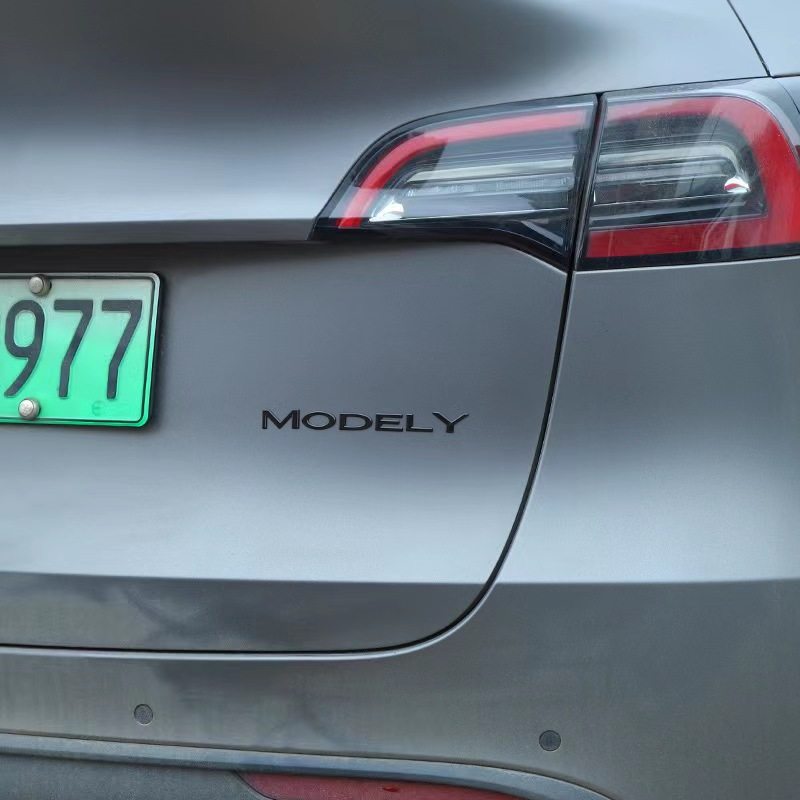Renew the 3Modely Blackened Car Logo, Model3 Front Logo, Tesla Rear Logo, Black Metal Logo Color Change