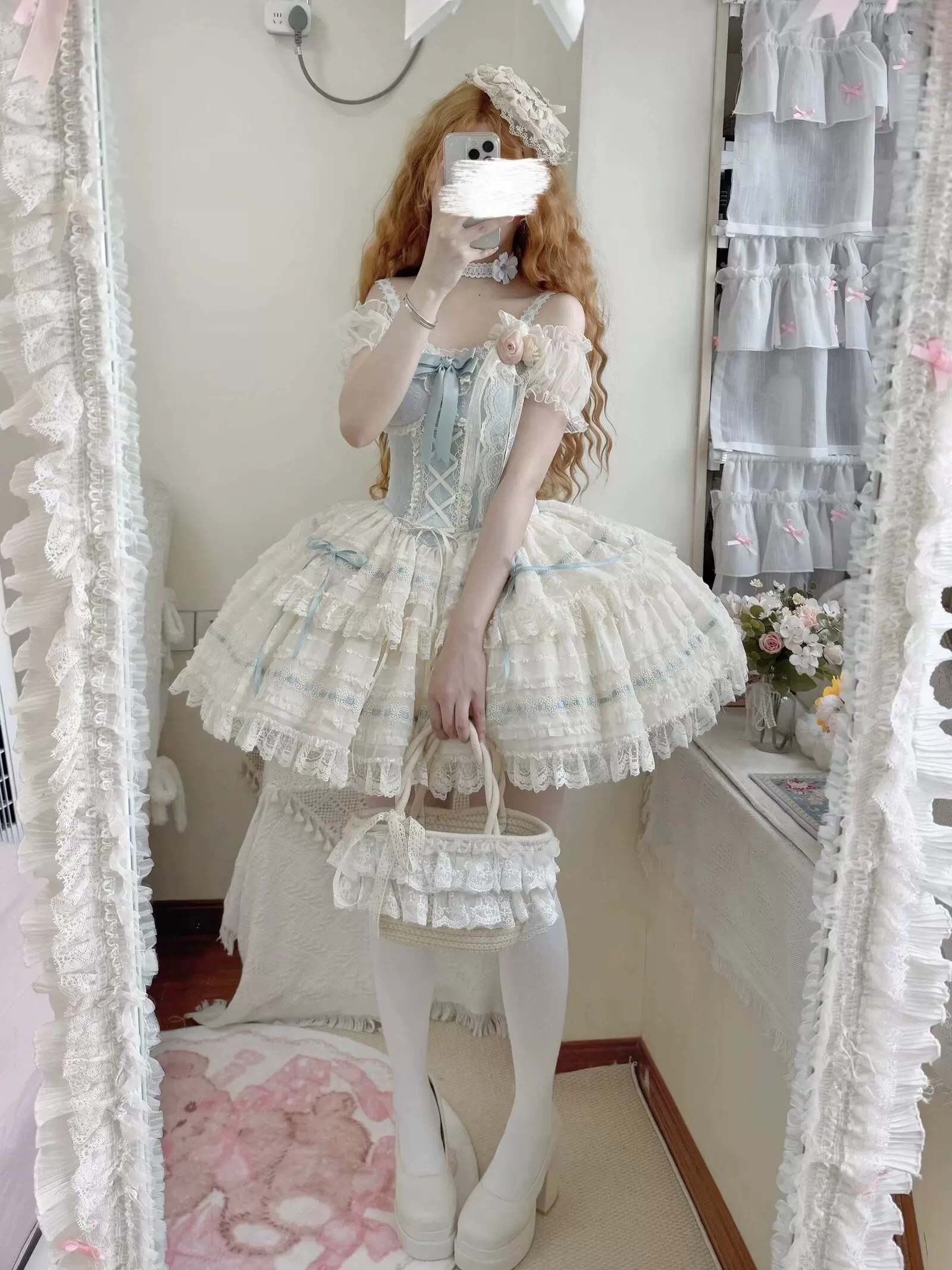 Депозит) оригинальный дизайн Ichizhilamb Chunwuyu JSK трёхцветный балетный стиль Lolita
