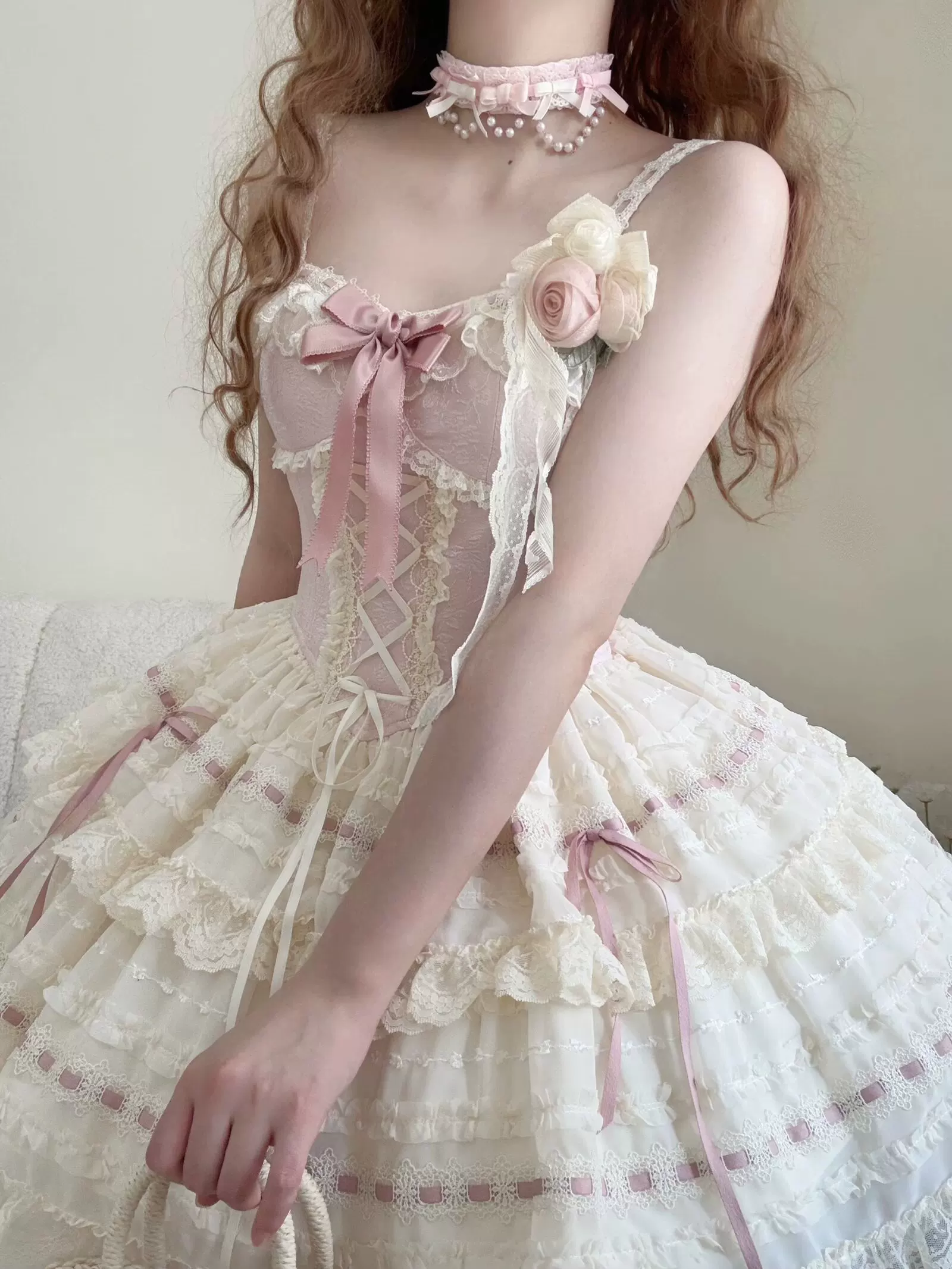 Депозит) оригинальный дизайн Ichizhilamb Chunwuyu JSK трёхцветный балетный стиль Lolita
