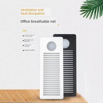 Desk vent cover cabinet computer main case breathable mesh cooling hole decorative cover outlet vent panel