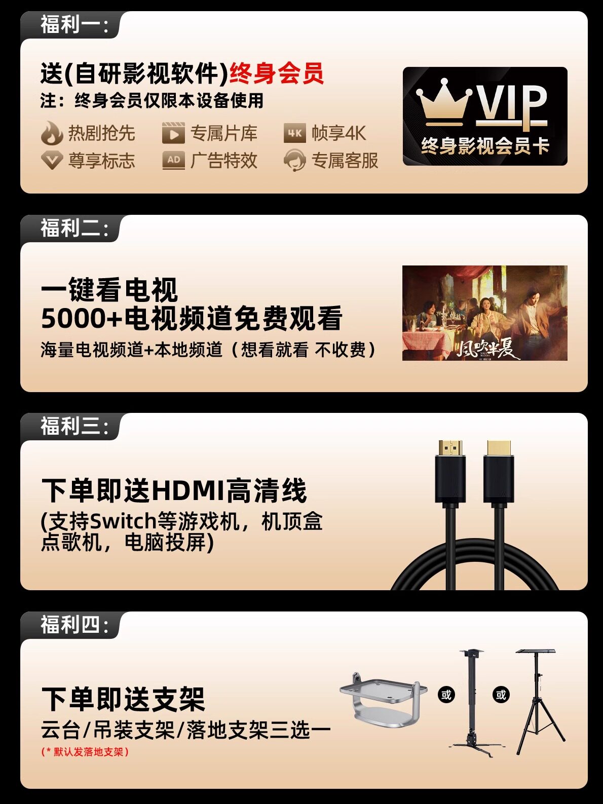 2025 New Ultra-High-Definition Smart Projector for Home Use, Integrated Bedroom Home Theater, Office, Living Room, Conference, Can Connect to Mobile Phone and Computer for Screen Projection, Portable for Student Dormitories, Guesthouses, and Hotels