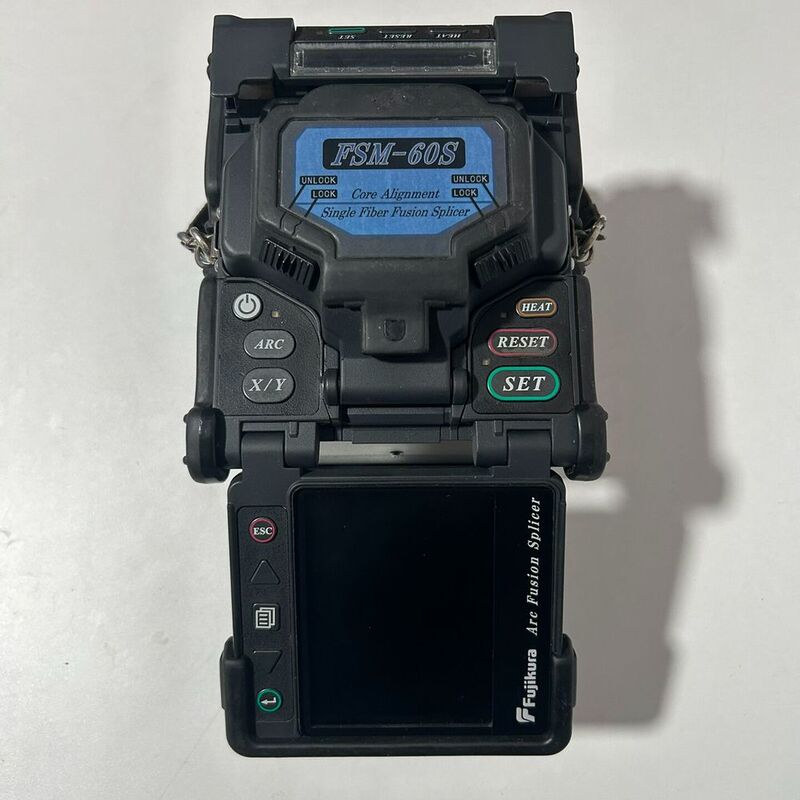 Fujikura Fsm-60S Fiber Optic Fusion Splicer, Six-Motor Main Line Model, the Main Unit Is in Good Condition