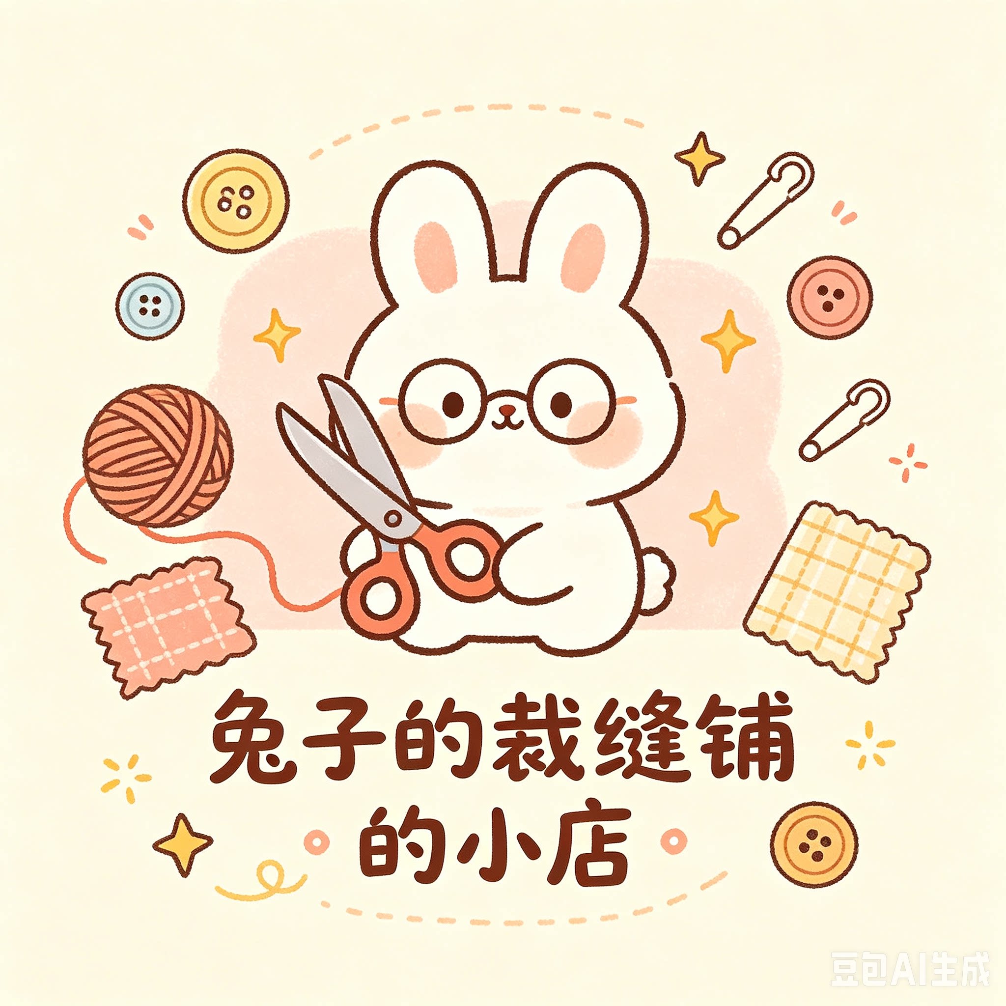 兔子的裁缝铺的小店的LOGO