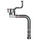 Kitchen Sink Single Bowl Drain Pipe Set, Complete Set of Dishwashing Sink Drain Fittings, Anti-Odor Drainage Pipe Set, Universal