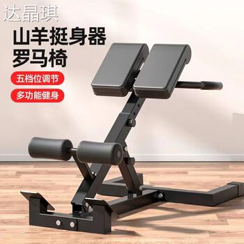Roman Chair Home-Use Goat Stretch Machine Adjustable Waist Back Abdominal Muscle Multifunctional Trainer Professional Fitness Equipment Bed Bench Pull-Up Machine