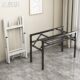 Folding table shelf long table double-layer table frame iron frame table leg single-layer table leg simple dining table thickened bracket bed sheet pull cart