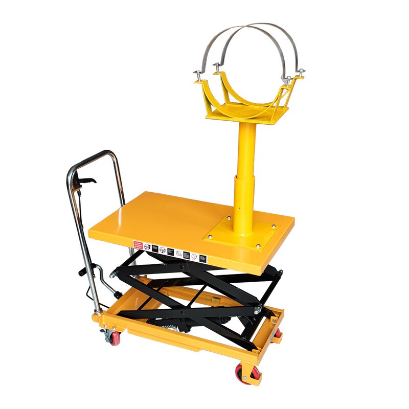 X-Ray Flaw Detection Engineering Lift Hydraulic Rack with Rollers for X-Ray Machine, Easy to Raise and Lower, Convenient for Moving