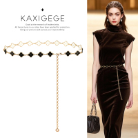 Waist chain women's high-end small fragrant thin belt fashion decoration with dress shirt summer trouser chain new accessories