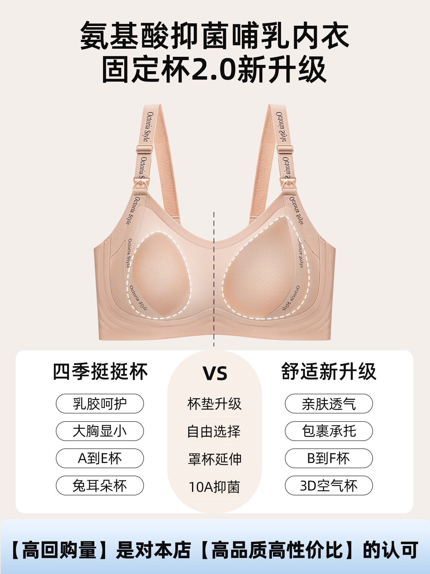 October Mingchang Maternity Nursing Bra for Large Busts, Minimizing, Gathering, Anti-Sagging, Postpartum Breastfeeding, Pregnancy-Specific Bra