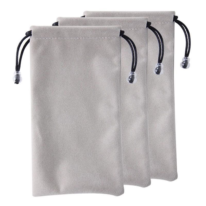 Yitong Mobile Phone Storage Bag, Power Bank Protective Cover, Velvet Pouch Suitable for Baseus, Huawei, Honor Power Banks, Earphone Data Cable, Hard Drive Bag, Portable Drawstring Digital Gadget Pouch