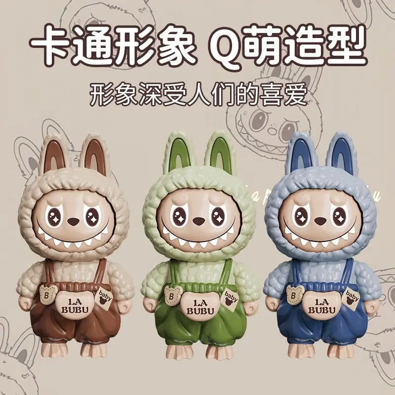 Rabbabu face changing keychain doll spinning doll pendant